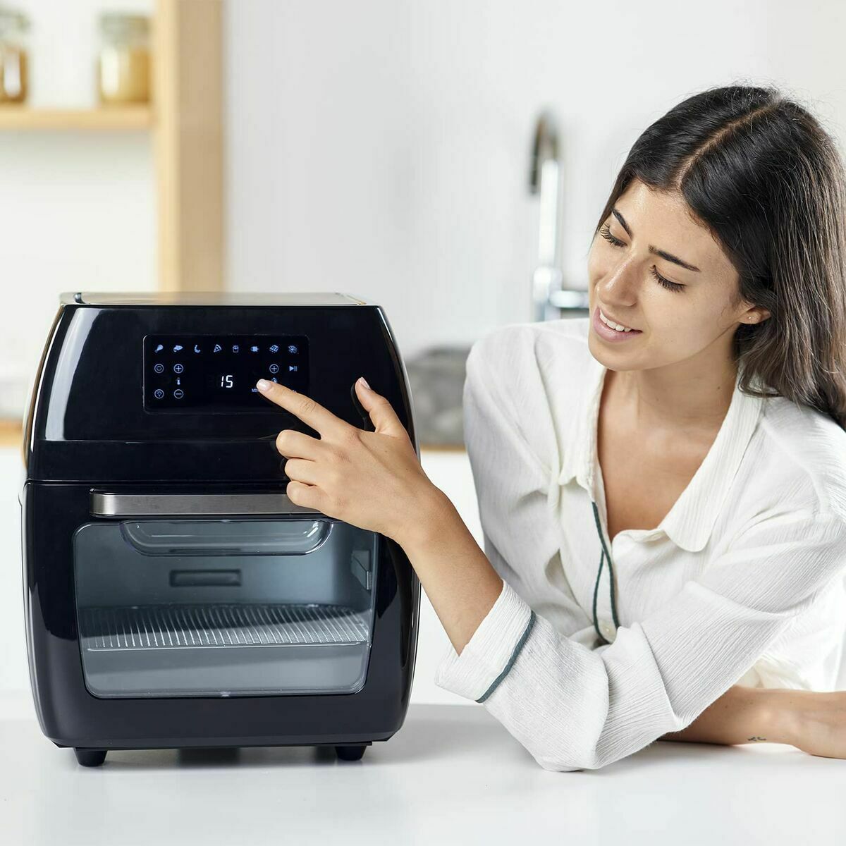Friggitrice ad Aria Black & Decker BXAFO1200E Nero 1700 W 12 L